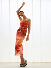 Mars Mesh Midi-Schlauchkleid